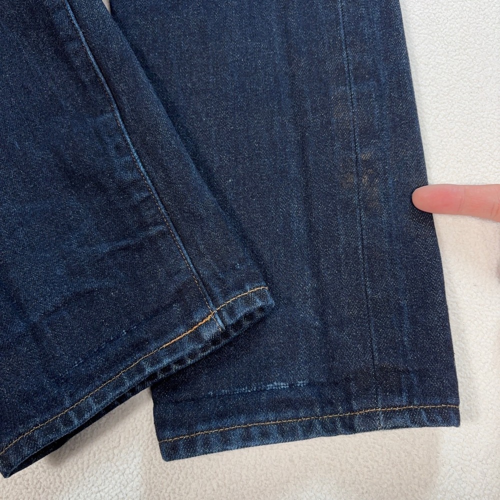 American Eagle Selvedge Jeans Men's 32x33 Blue 100% Cotton Slim Button Fly Denim - Picture 14 of 16